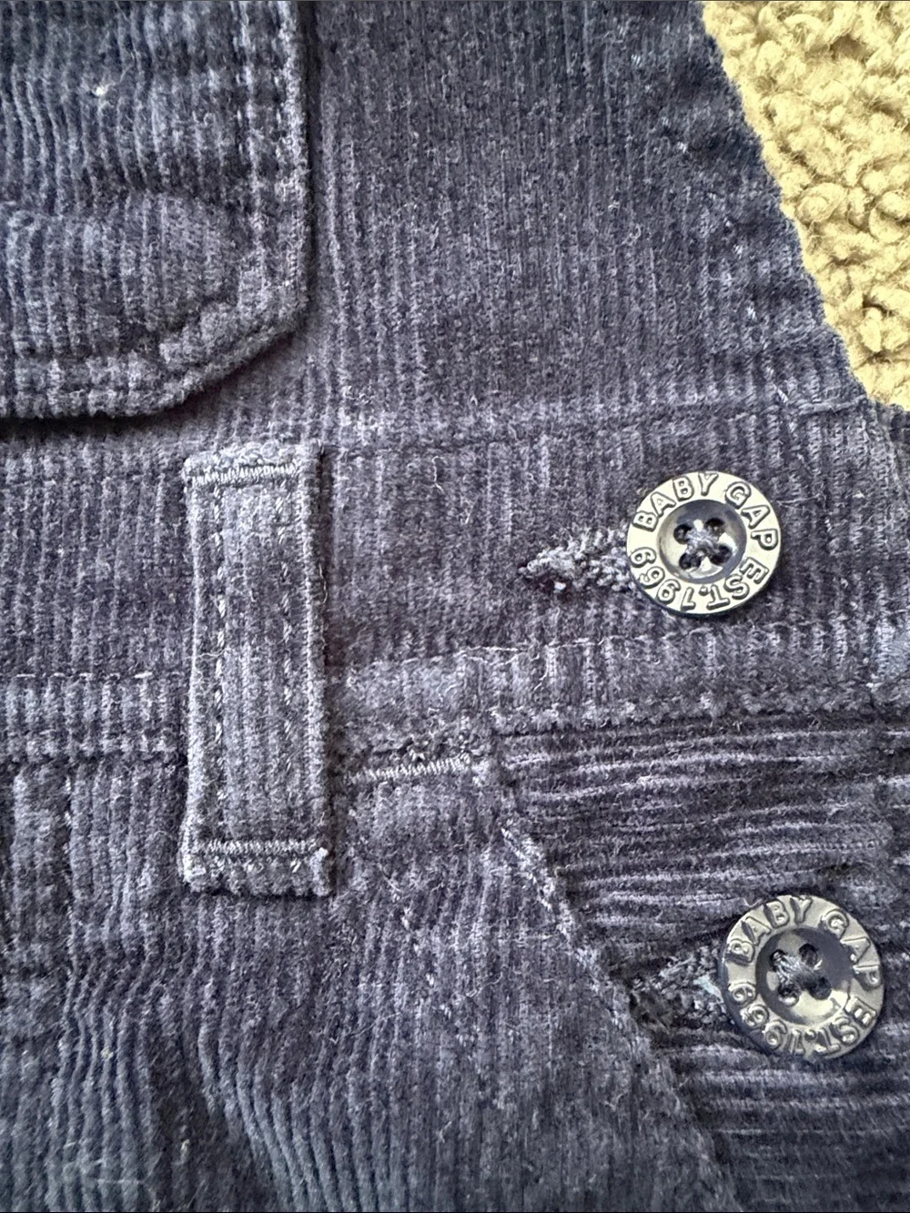 GAP Navy Blue Corduroy Overalls for Kids